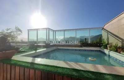 Vendo cobertura duplex de luxo com 4 quartos em vargem pequena