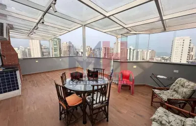 Cobertura com 2 quartos, guilhermina, praia grande - r$ 800 mil, cod: 207026