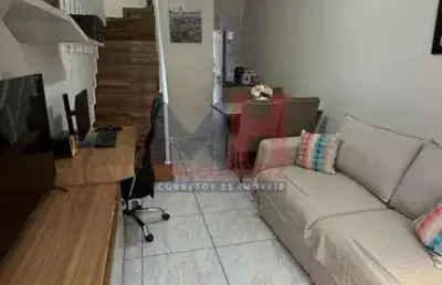 Sobrado de condomínio com 2 quartos, guilhermina, praia grande - r$ 430 mil, cod: 207058