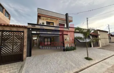 Sobrado com 3 quartos, balneário maracanã, praia grande - r$ 945 mil, cod: 207564