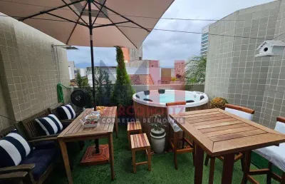 Cobertura com 3 quartos, tupi, praia grande - r$ 689 mil, cod: 207617