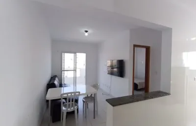 Apartamento com  01 quarto na praia grande com lazer completo