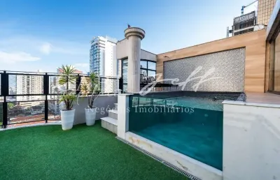 Cobertura com 5 quartos à venda no gonzaga, santos , 350 m2 por r$ 4.350.000