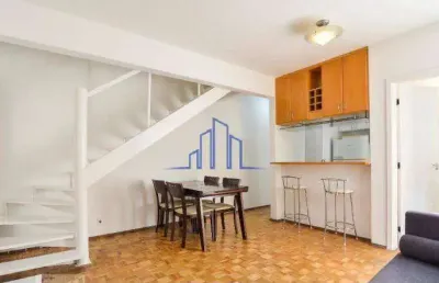 Apartamento mobiliado com 2 dormitórios à venda -  alphaville/sp