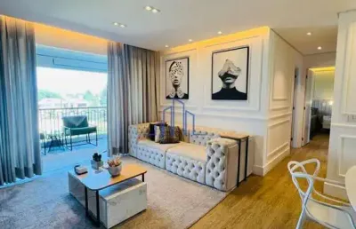Oportunidade aluguel apartamento mobiliado 79 m²,  8.950/mês -alphaville/sp