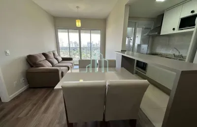 Apartamento mobiliado para aluguel, 50 m² por r$ 5.100,00 - alphaville/sp
