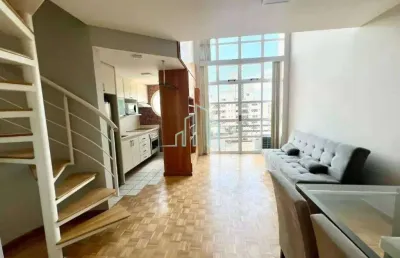 Apartamento duplex 63m², 1 dormitório para aluguel, r$ 4.000 -alphaville/sp