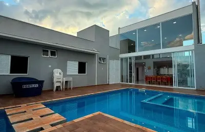Casa à venda espetacular no parque real,  em mogi guaçu - 3 dormitórios, 287m²