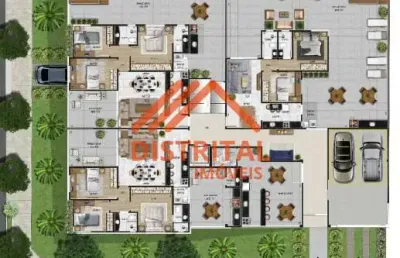 Cobertura a venda, 3 quartos, 1 suíte, 2 vagas, bairro itapoá