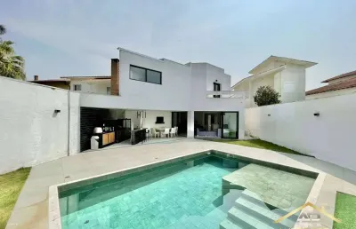 Lindíssima casa moderna e integrada, 6 suítes, 578,57m²