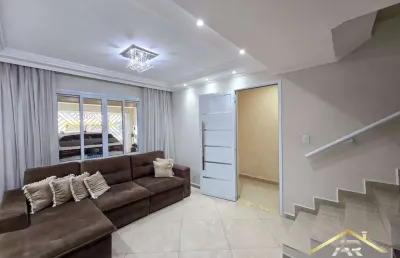 Sobrado 3 quartos e 2 vagas no cidade das flores, excelente acabamento.