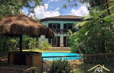Casa rústica, 2.400m² de terreno, 2 piscinas, 3 sts - carapicuíba - sp.