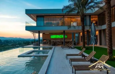 Mansão ultra, com 8 suítes, 18 vagas 6 dorms, com 3.323m² - tamboré 2 - sp.
