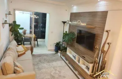 Lindo apto com 3 dorms, 1 st, 3 wc, 1 vaga - barueri - sp.