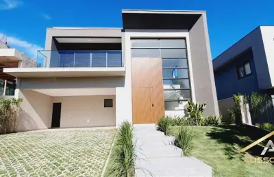 Casa nova em cond. com 4 sts, 6 wc, 4 vagas, com 420m², santana de p. - sp.