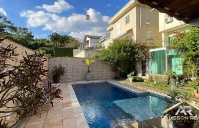 Linda casa no res. 10, 4 dorms, 4 sts, 6 vagas, 510m² - alphaville - sp.