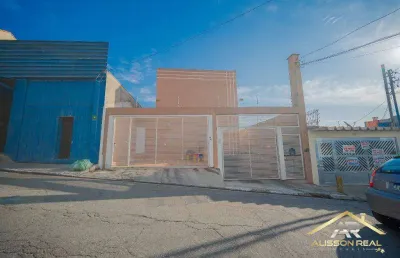 Lindo sobrado, 2 dorms, 1 wc, 2 vagas, quintal, 66m² - cipava - osasco.