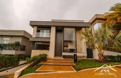 Casa de luxo, com 4 suítes master, sauna, 6 vagas, 540m² - tamboré - sp.