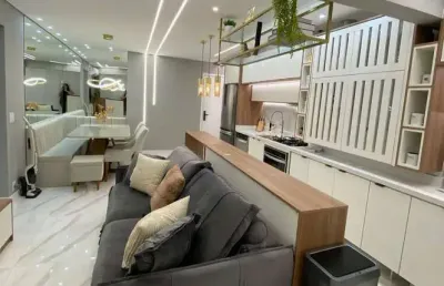 Belíssimo apto mobiliado de 55m², 2 quartos, 1 suíte, 1 vaga - osasco - sp.