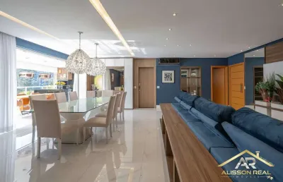 Apto sofisticado de 224m², 3 suítes, varanda gourmet no tamboré - sp.