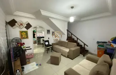 Sobrado em condomínio para venda em guarujá, jardim progresso (vicente de carvalho), 3 dormitórios, 2 banheiros, 2 vagas