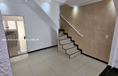 Sobrado para venda em guarujá, jardim santana (vicente de carvalho), 2 dormitórios, 2 banheiros, 1 vaga