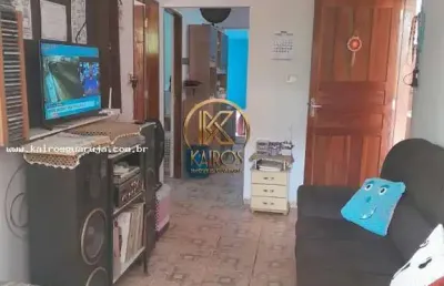 Casa sobreposta para venda em guarujá, vila santa rosa, 3 dormitórios, 1 banheiro