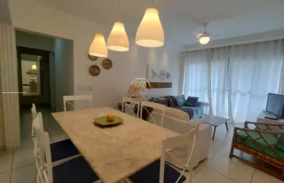 Apartamento para locação em guarujá, loteamento joão batista julião, 3 dormitórios, 2 banheiros, 1 vaga