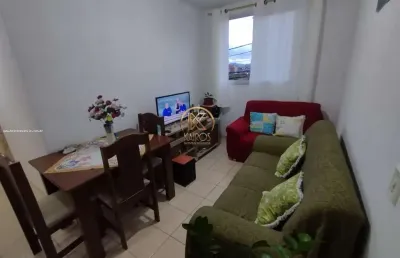 Apartamento para venda em guarujá, morrinhos ii, 2 dormitórios, 1 banheiro, 1 vaga