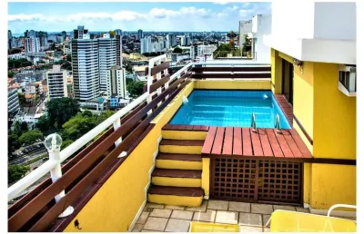 Cobertura para venda em salvador, graça, 3 dormitórios, 2 suítes, 4 banheiros, 2 vagas