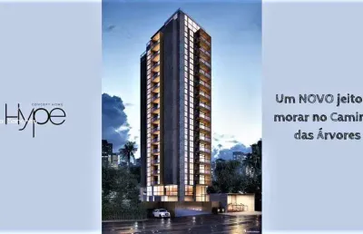 Apartamento para venda em salvador, caminho das árvores, 1 dormitório, 1 suíte, 1 banheiro, 1 vaga