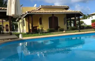 Casa em condomínio para venda em camaçari, barra do jacuípe, 4 dormitórios, 3 suítes, 4 banheiros, 5 vagas