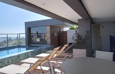 Apartamento para venda em salvador, barra, 2 dormitórios, 2 suítes, 2 banheiros, 2 vagas