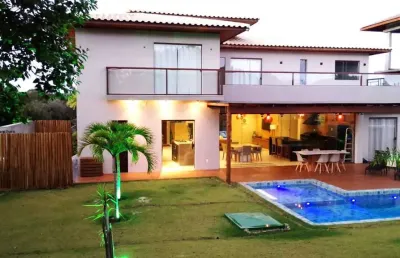 Casa em condomínio para venda em mata de são joão, praia do forte, 6 dormitórios, 6 suítes, 8 banheiros, 6 vagas