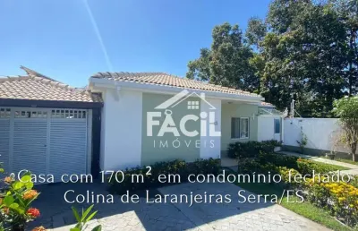 Casa de condomínio em colina de laranjeiras  -  serra
