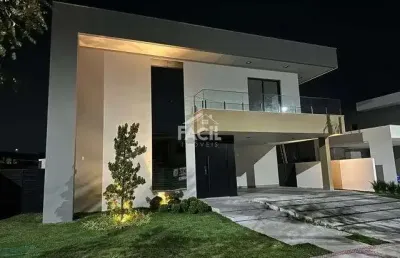 Casa em condomínio fechado com 4 quartos à venda na Rua das Bromélias, Alphaville Jacuhy, Serra