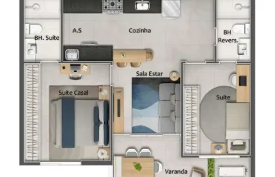 Apartamento com 3 quartos à venda na Rua São Paulo, Praia da Costa, Vila Velha