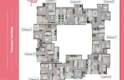 Apartamento com 2 quartos à venda na Rua 1º de Maio, Aribiri, Vila Velha
