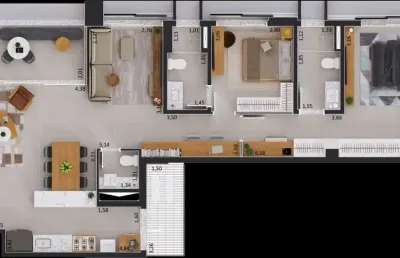 Apartamento com 3 quartos à venda na Rua Ceci, Centro, Campo Grande