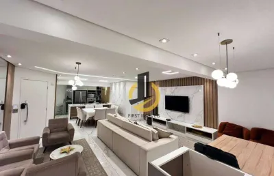 Apartamento à venda no condomínio arcádia resort - 104m² - 2 suítes - varanda - 2 vagas no centro de são bernardo do campo