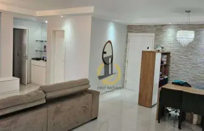 Apartamento à venda no condomínio auge home resort - 147m² - 3 suítes - varanda com churrasqueira - depósito - 2 vagas - em sbc
