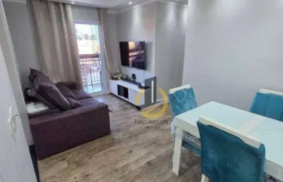 Apartamento à venda no condomínio auguri - 72m² - 3 dormitórios (1 suíte) - cozinha planejada - 1 vaga - em são bernardo do campo