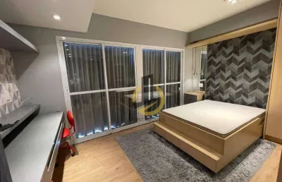 Apartamento studio para locação no condomínio vítreo klabin - 33m² - 1 suíte - sala - cozinha - 1 vaga - na vila mariana / são paulo