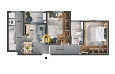 Ed. atlanta residence - apartamento à venda no ed. atlanta residence no bairro caguassu - sorocaba/sp, zona norte