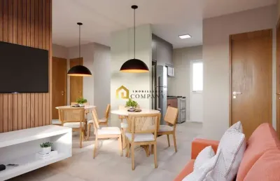 Village lar dallas - casa em condomínio fechado 48 m² com entrada parcelada em até 60x