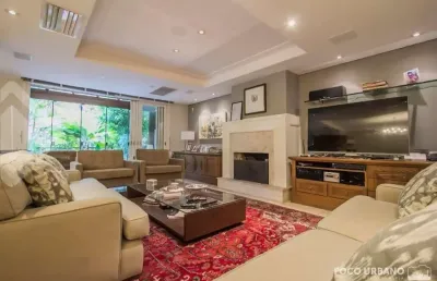 Casa em condomínio fechado com 4 quartos para alugar na rua ênio andrade, 320, três figueiras, porto alegre, 520 m2 por r$ 34.000