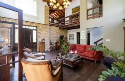Casa em condomínio fechado com 4 quartos para alugar na rua doutor barcelos, 1155, tristeza, porto alegre, 380 m2 por r$ 12.800