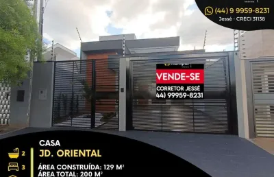 Casa com 3 quartos à venda na rua pioneira idalina caliman mariani, jardim oriental, maringá, 129 m2 por r$ 680.000