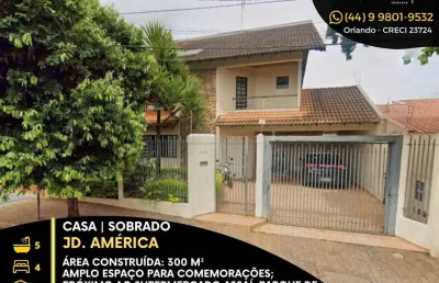 Casa comercial à venda na rua júlio mesquita, 446, jardim américa, maringá, 300 m2 por r$ 1.200.000