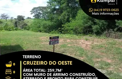 Terreno comercial à venda na rua ester tavares de souza, 341, parque sol nascente, cruzeiro do oeste por r$ 55.000
